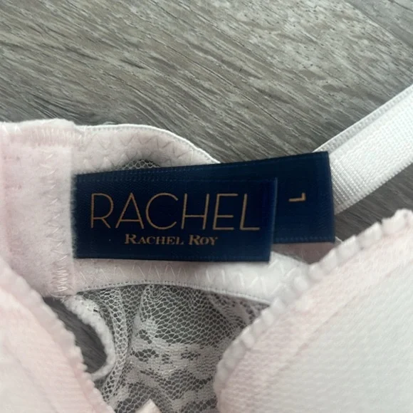 NWT Rachel Roy Light Pink Sheer Lace Lingerie Nightwear - Picture 3 of 7